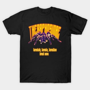 Theraphosidae/tarantula vector design colorblock T-Shirt